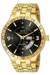 MORRIS KLEIN Original Gold Plated Day & Date Functioning Analogue Dial Men's Watch (MK-1035)