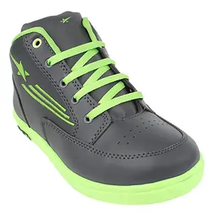 Axter Men's Grey & Green Canvas Casual Shoes-8