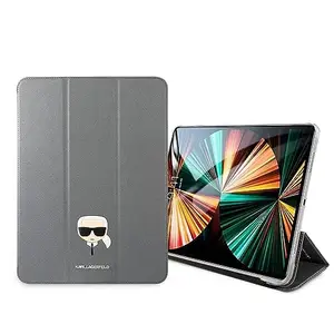 Karl Lagerfeld iPad Pro 11 Case, [Official Licensed] by CG Mobile Protective Protective Case/Cover Designed for iPad Pro 11-Inch (3rd Gen, 2021) / iPad Pro 11-Inch (2nd Gen, 2020) - Silver