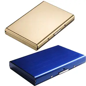 Stealodeal Blue and Gold Metal Limited Edition ATM Card Holder