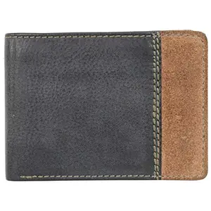 Leatherman Fashion LMN Genuine Leather Black Unisex Wallet 5 Slots