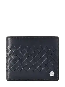eske Kurt Handwoven Genuine Leather RFID Wallet for Men | Luxury Braided Design | 6 Card Slots, ID Window, Coin Pocket, 2 Bill Compartments | Stylish Slim Bi-Fold
