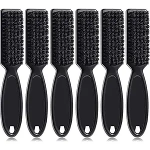 Patelai 6 Pieces Barber Blade Clipper Cleaning Brush Nylon Trimmer Cleaning Brush Hair Duster Fade Brush Tool for Cleaning Clipper