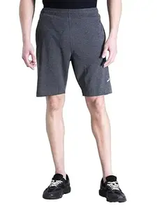 CROCODILE Men Solid Track Shorts | Comfort Fit | Mid Rise | Drawstring Waist | Above Knee Length | Casual Sports Lounge Shorts