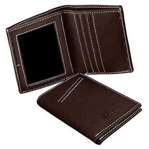MATSS Coffee Brown Artificial Leather Bi-Fold Wallet for Men & Women (A12030IB2)