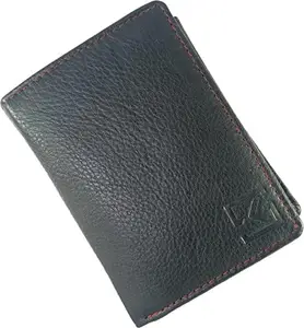 Young Arrow Men Casual, Formal Black Genuine Leather Wallet (12 Card Slots)