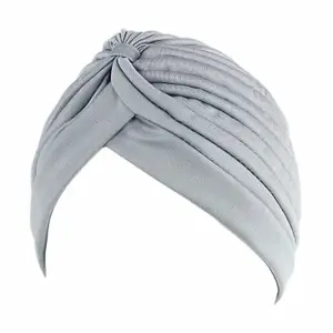 Women's Stretch Polyester Pagri Headwear Hair Wrap Turban Hat Chemo Beanie Cap Head Scarf Hijab Braid Silky Turban Hats for Men & Women, Boys and Girls