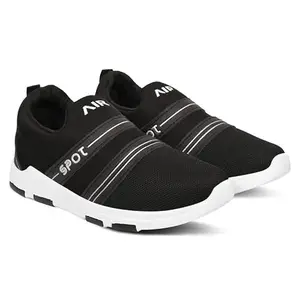 Air Spot Mesh Casual Shoes Running Trainer Gym Mens Sports Shoes | Black |6Size | Comfortable and Lightweight