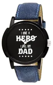Pushkar Store | Blue Hero Dad Analog Watch for Men | (LR07)