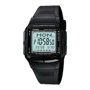 Visit the Casio Store Casio Vintage DB-36-1AVDF Digital Grey Dial Unisex Watch Black Resin Strap (DB23)