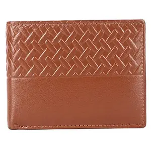 Leather Junction Tan Color Wallet for Men RFID Blocking (14501900)