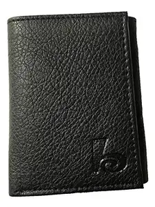 Aamira Leather Wallets for Men Casual Purse Wallets for Men (Black) Formal Wallet Card Receipt Holder Double-fold