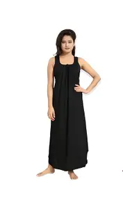 BS Bhumika Women Hosiery Cotton Solid Gown Slip/Nighty/Nightwear/Comisole Slip/Full Length Petticoat-Suit/Maxi for Women Pack of 1
