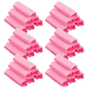 SIYAA 36Pcs Foam Sponge Hair Rollers 2.4 Inch Hair Curlers to Sleep In Soft Sleep Rollers hair curlers for Curls Style Heatless Hair Curler (RED PINK)