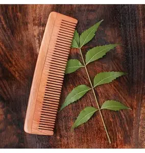 Original Neem Wooden Comb | Hair Growth & Anti-Dandruff | Herbal Oils Infused