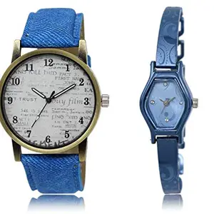 The Shopoholic Analog Silver Blue Dial Watch(WAT-LR-242-105-CMB)