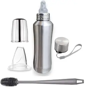 RB POINT 2 in 1 Thermosteel 24 Hours Hot and Cold Baby Feeding Milk-Water Bottle Your Hydration Hero (250 ml)