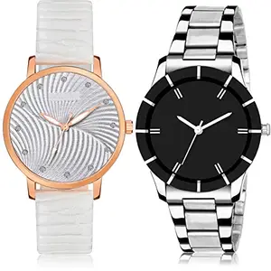 NEUTRON Wrist Analog White and Black Color Dial Women Watch - GM381-GCPL1 (Pack of 2)