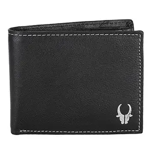 WildHorn Leather Casual Mens Wallet, Black