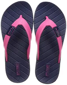 FLITE Women Navy Pink Slippers-6 UK (39 1/3 EU) (FL0366L_NVPK0006)