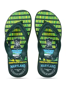 AJANTA Mens Green slipper