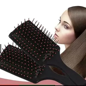 Generic Jangra Hair Massage Comb for Women, Men | Men Professional Hair Styling with Pin For Cleaning (Black, Pack of 1)