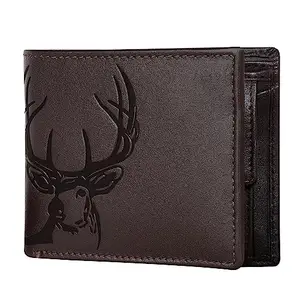 CLUBHIDE Genuine Leather Wallet for Men,Brown | Wallets for Men | Purse for Men | RFID Protected Wallet | Bi-Fold Wallet | Mens Wallet with 9 Card Slots