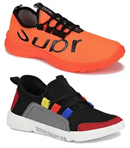 TYING Men Multicolour Latest Collection Sports Running Shoes-Pack of 2 (Combo-(2)-9096-9216)