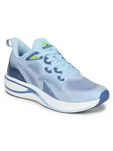 ABROS Trigon Running Sports Shoes Breathable Upper Mesh with Eva Sole Memory Foam Insole Casual Walking & Gym Shoes for Mens (Ice Blue/R.Slate 7)