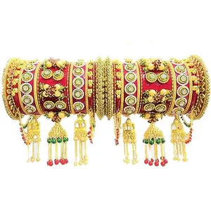 SHINE OF STARS Bridal Chura/Chura/Set for wedding Jewellery/Punjabi Chuda/Bridal Chuda Bangles/Chuda for Women-3