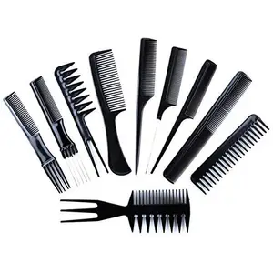 DD Retails 10Pcs Hair Styling Tools Comb Set / Hair Cutting And Styling Comb Set / Hair Styling Comb Tool Set