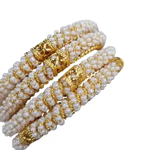 4 Piece Kada Bracelet Bangles For Women | Bangles COMBO get 1 FREE Ring | Gold Plated Bangles For Women