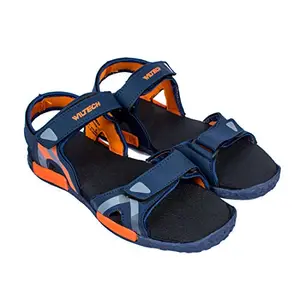 ASIAN PHOTON-02 Navy Orange Phylon Sandals For Men