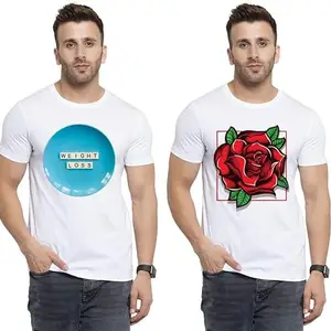 SST - Where Fashion Begins | DP-4984 | Polyester Graphic Print T-Shirt | for Men & Boy | Pack of 2