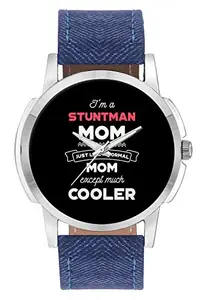BIGOWL Wrist Watch for Men - I'm A Chroegrapher Mom, Just Like A Normal Mom Except Way Cooler | Gift for Chroegrapher - Analog Men's and Boy's Unique Quartz Leather Band Round Designer dial Watch