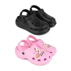 WINGSCRAFT-Premium Comfortable Regular Wear Women Clogs Sandal for Women's & Girls-Combo(2)-O23-O11-7 Pink