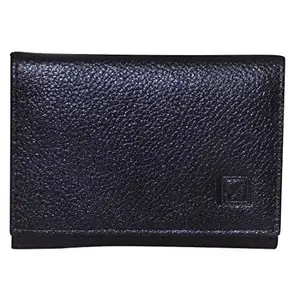 Style98 Style Shoes Black Genuine Leather Credit Card Holder Pocket Wallet for Women and Girls - 33850IA2-33850IA2