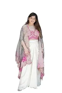 Lehenga Choli For Women's And Girls For Style Premium Crep Silk Fabric With Embroidery cording Work Blouse wedding bollywood party girls wear dhoti indo western