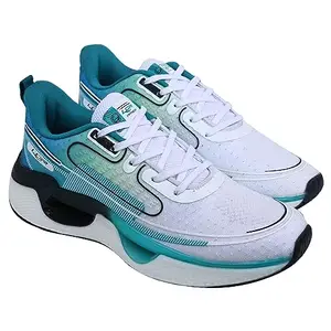 Lancer Mens ENERGY-21AQUA-BLK1 White Running Shoe