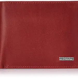 Red Tape Red Leather Men's Wallet (RWL 072)