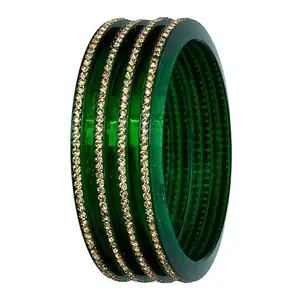 Joyeria Fashions Women Micro Plating Traditional Bangles Set (Set Of 4) - 2.4