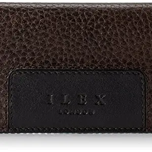Ilex London Brown Colored Natural Leather Card Holder for Men