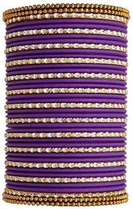 T4 Jewels Metal Matte Finish Beautiful Kadas and Bangle Set for Women and Girls & for Every Occasion - Parties, Functions, Birthdays