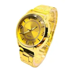 A1 Pure Staylish Formal Watch and Dail Colour Gold Strap Colour Gold Acttractive Watch for Men Boys