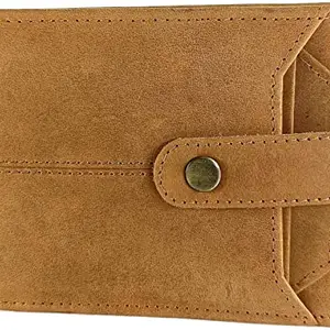 Young Arrow Casual Men Tan Genuine Leather Wallet (5 Card Slots)