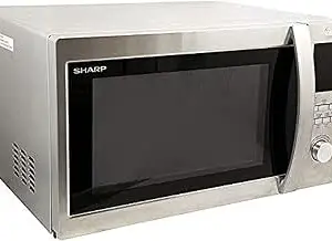 Sharp 43 Liters Solo Microwave, Steel - R-45BT-ST