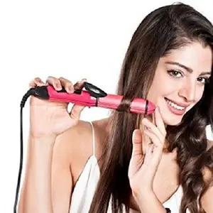 VVJ Enterprise Nova-Hair-Straightener 2 in 1 Hair Beauty Set Curler and Straightener