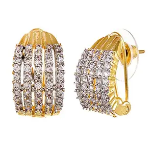 YouBella Jewellery Fashion CZ Studded Earrings for Girls and Women
