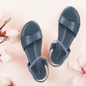 Walkway Women Blue Flat Comfort Sandal UK/6 EU/39 (33-3132)