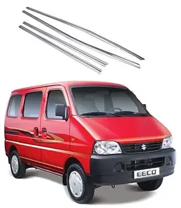 AUTOSMARTLOOK Car Lower Chrome Window Garnish for Maruti Eeco (2010 - Present)